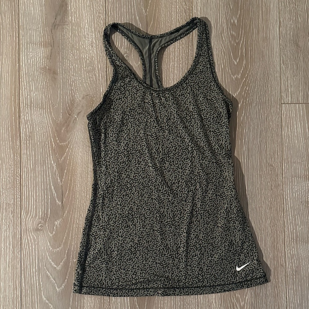 Leopard print Dri-Fit workout shirt